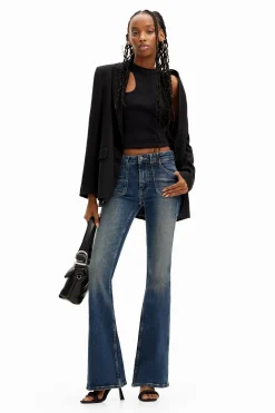 Vaqueros|Pantalones-Desigual Vaqueros Flare