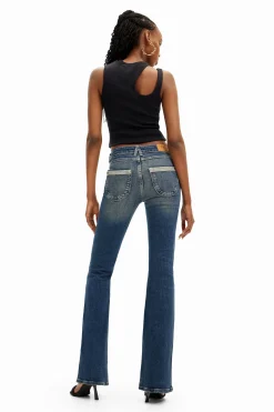 Vaqueros|Pantalones-Desigual Vaqueros Flare