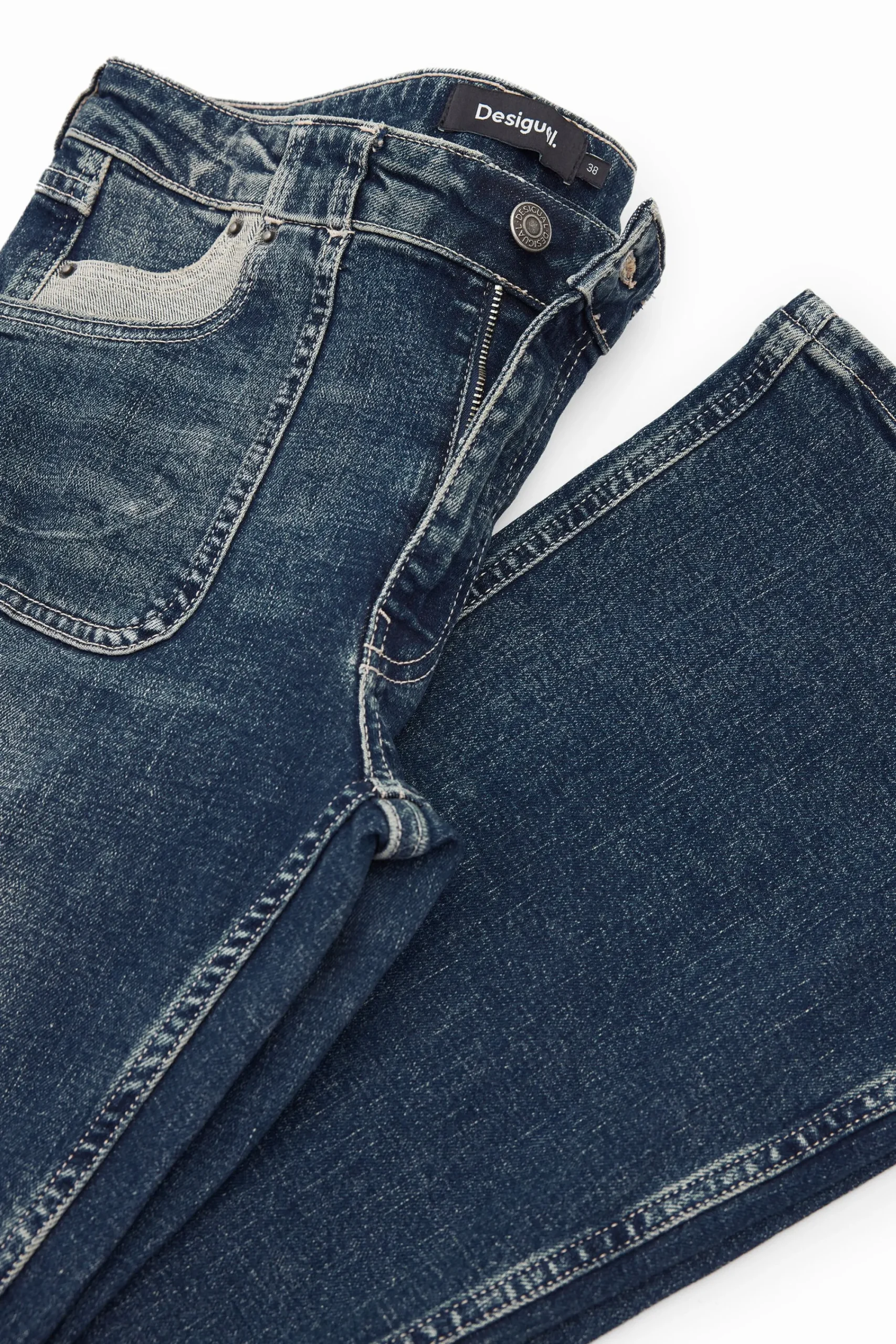 Vaqueros|Pantalones-Desigual Vaqueros Flare