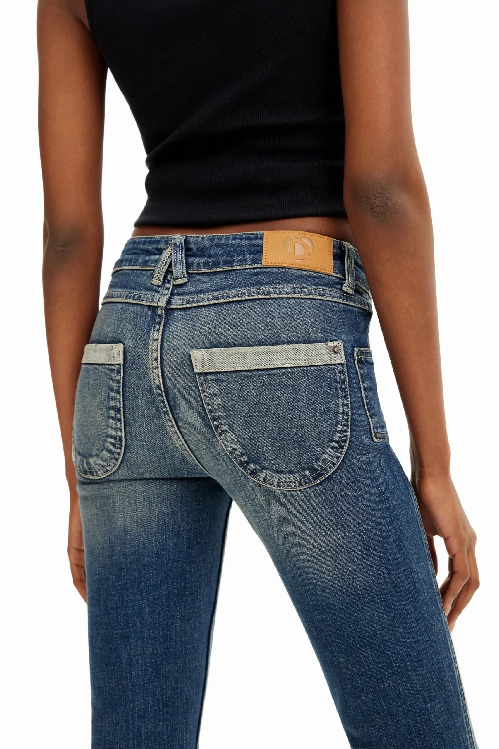Vaqueros|Pantalones-Desigual Vaqueros Flare