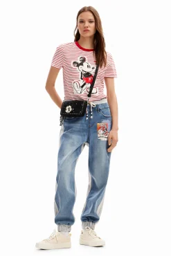 Vaqueros|Pantalones-Desigual Vaqueros Jogger Mickey Mouse
