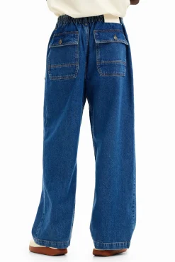 Jeans Y Pantalones-Desigual Vaqueros largos bolsillos