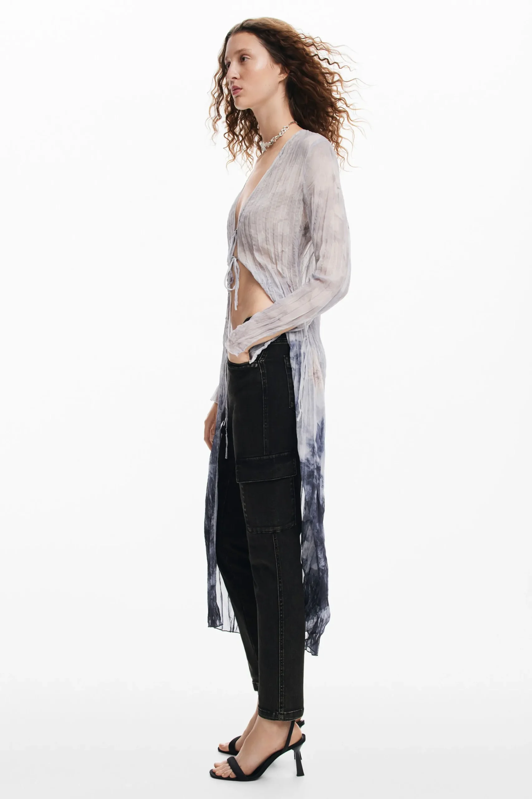 Pantalones-Desigual Vaqueros rectos cargo