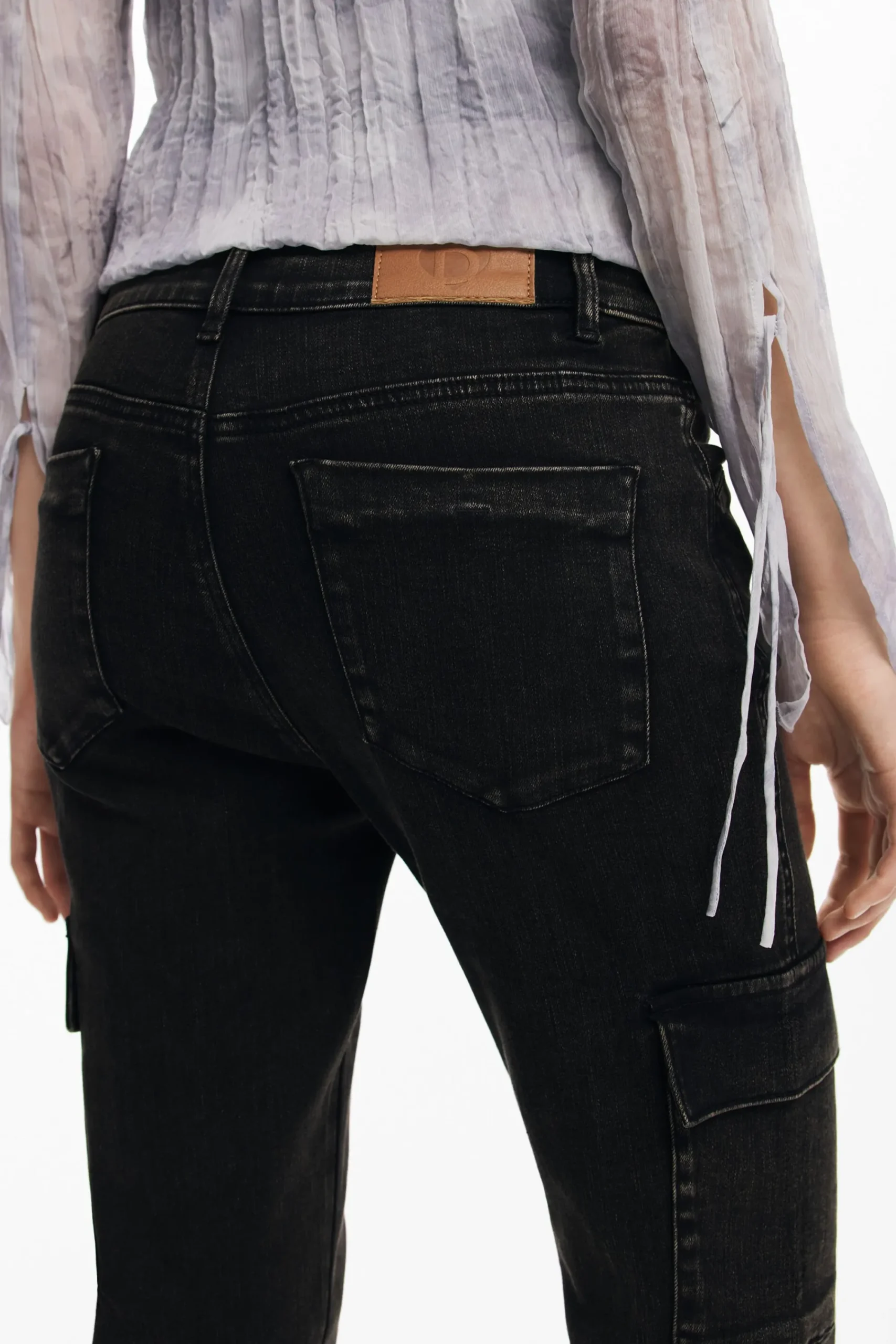 Pantalones-Desigual Vaqueros rectos cargo