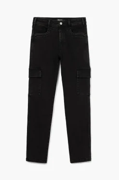 Pantalones-Desigual Vaqueros rectos cargo