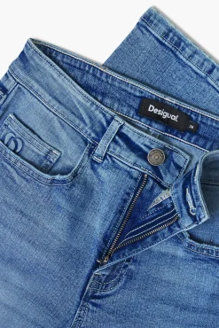 Vaqueros|Pantalones-Desigual Vaqueros skinny lisos
