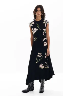 Vestidos Y Monos-Desigual Vestido asimétrico flores