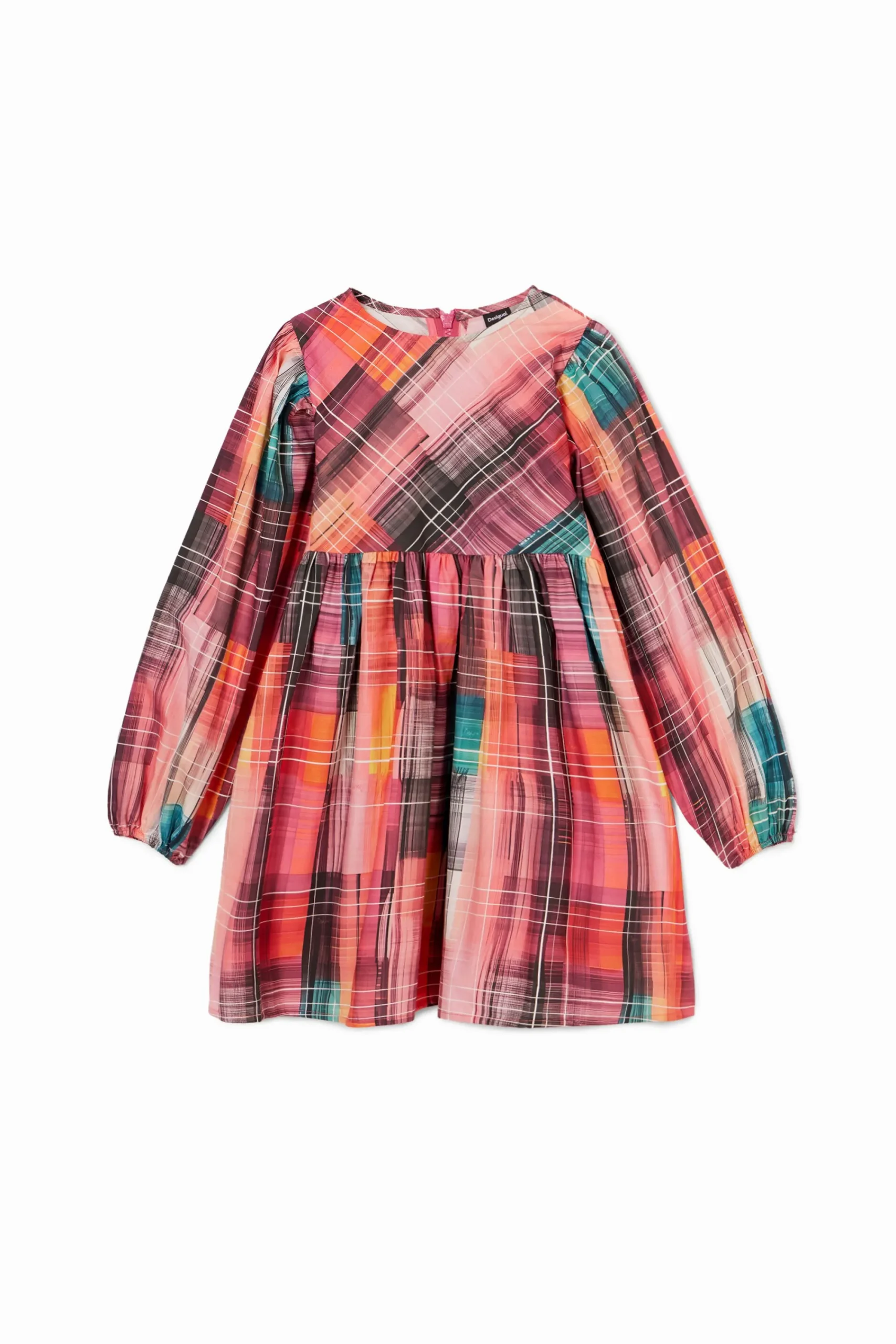Vestidos-Desigual Vestido camisero cuadros