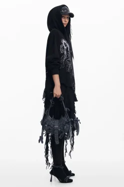 Vestidos Y Monos-Desigual Vestido capucha María Escoté