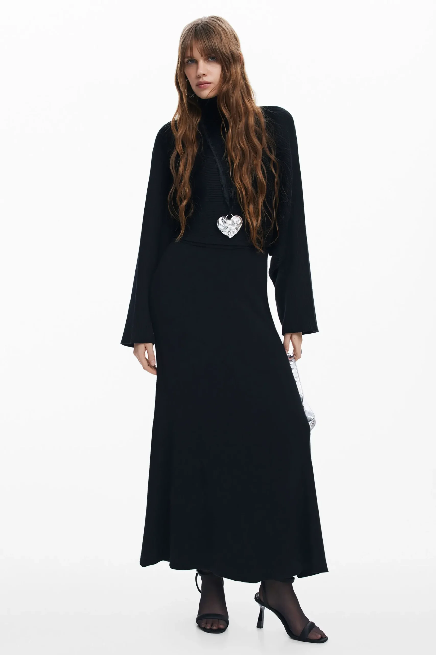 Ropa De Punto|Vestidos Y Monos-Desigual Vestido combinado liso