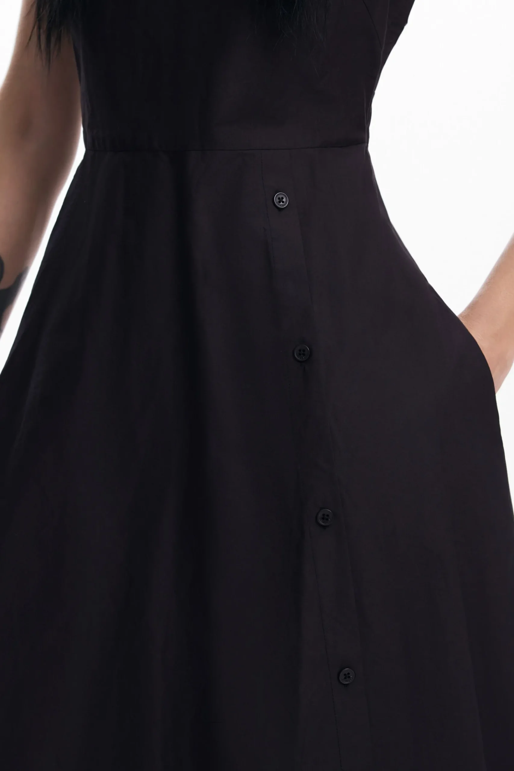 Vestidos Y Monos-Desigual Vestido combinado liso
