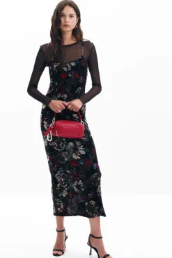 Vestidos Y Monos-Desigual Vestido combinado mesh