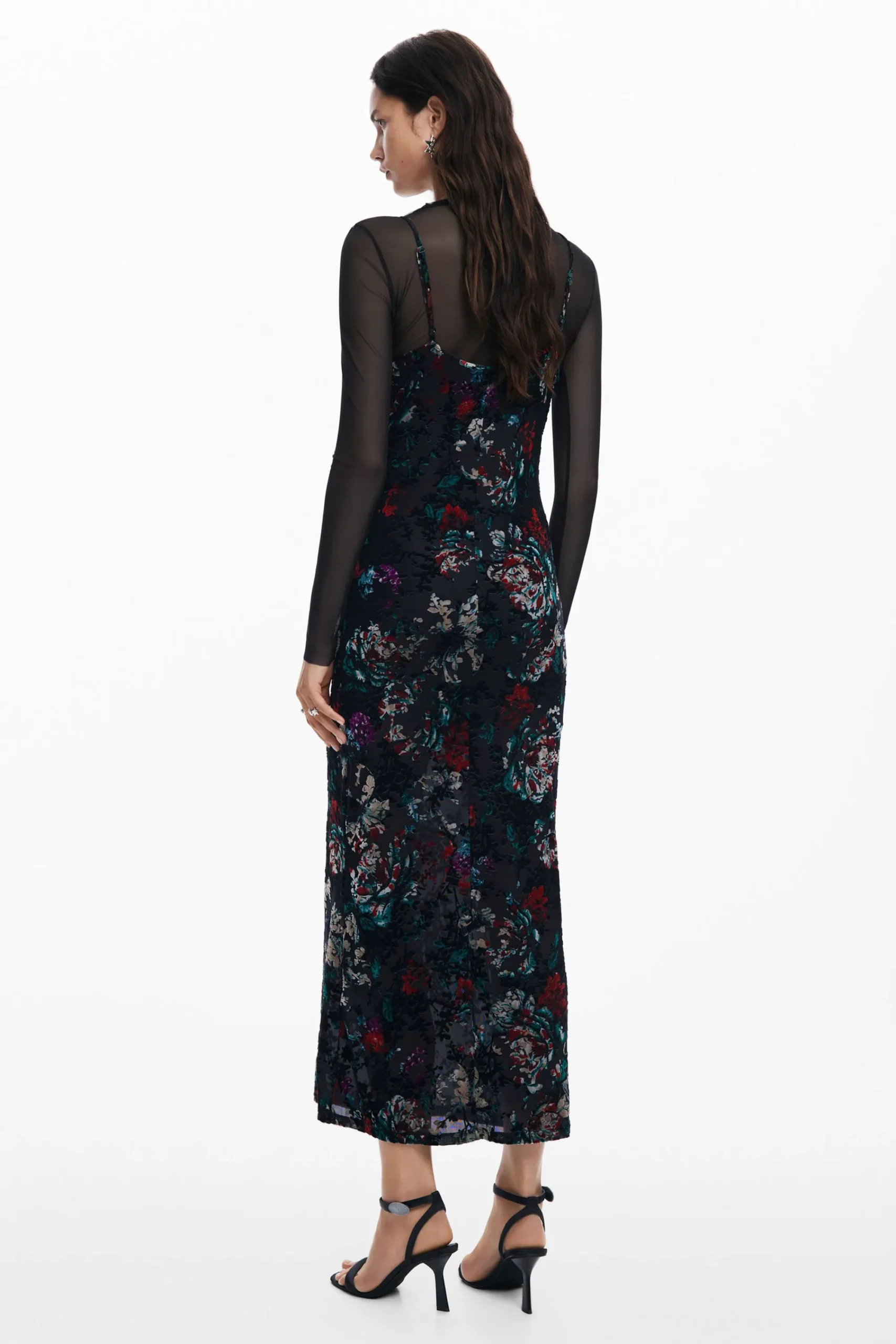 Vestidos Y Monos-Desigual Vestido combinado mesh