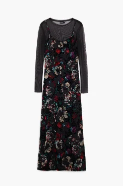 Vestidos Y Monos-Desigual Vestido combinado mesh