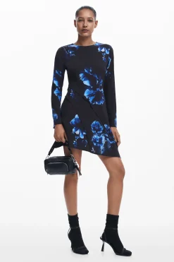Vestidos Y Monos-Desigual Vestido corte asimétrico