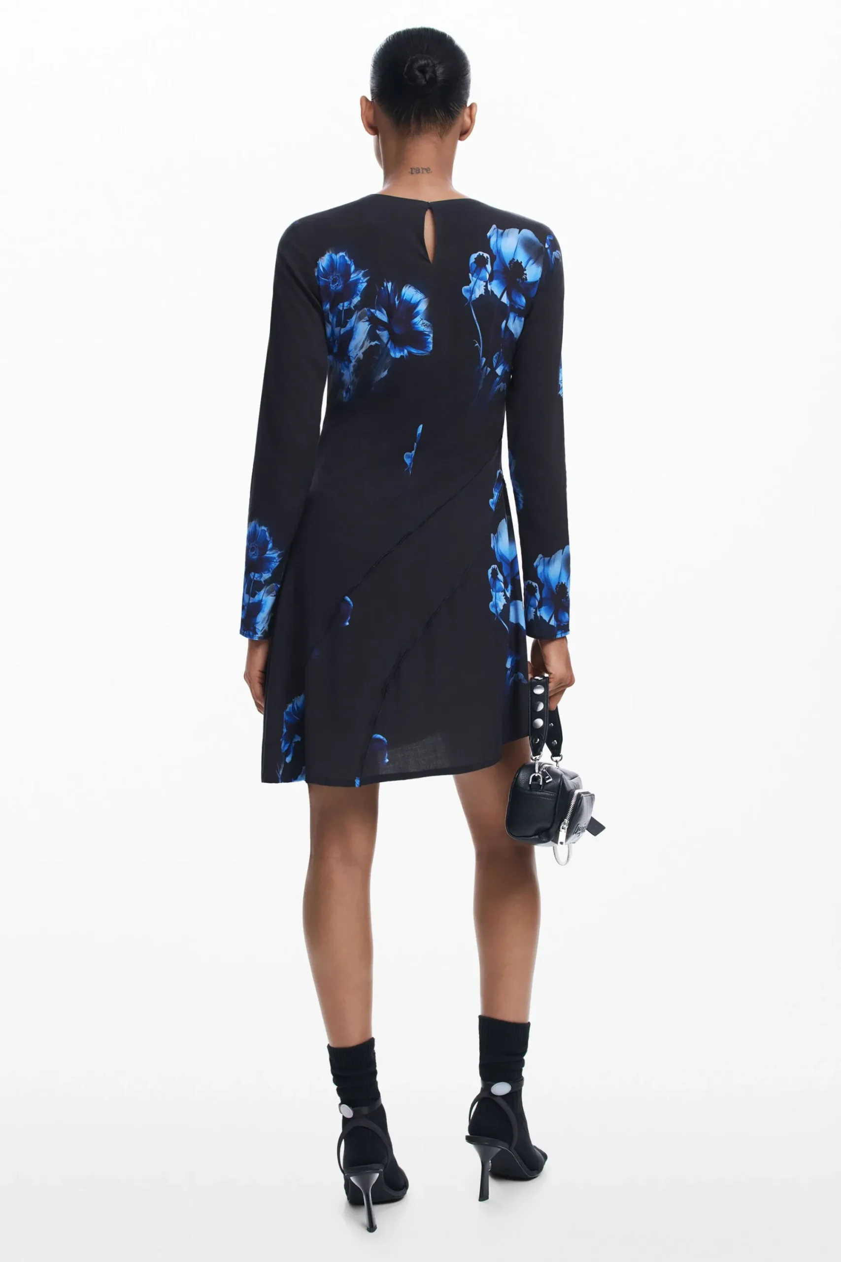 Vestidos Y Monos-Desigual Vestido corte asimétrico
