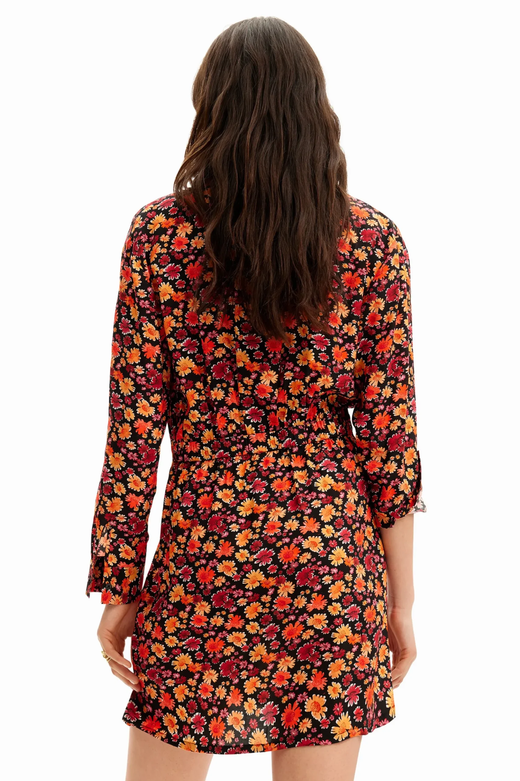Vestidos Y Monos-Desigual Vestido corto camisero flores