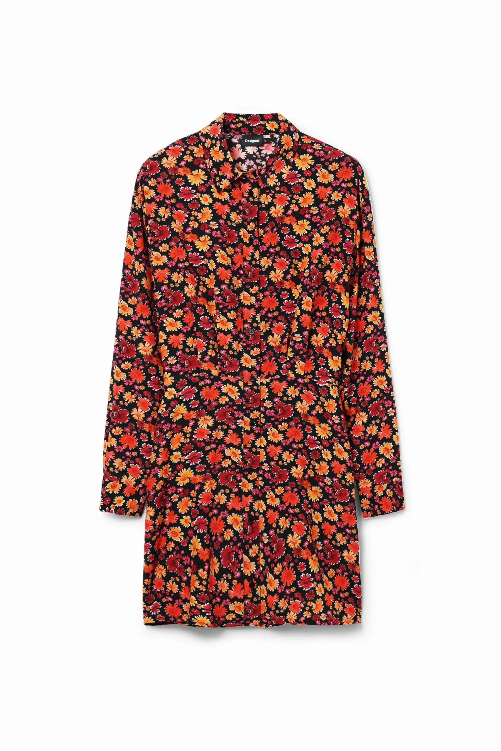 Vestidos Y Monos-Desigual Vestido corto camisero flores