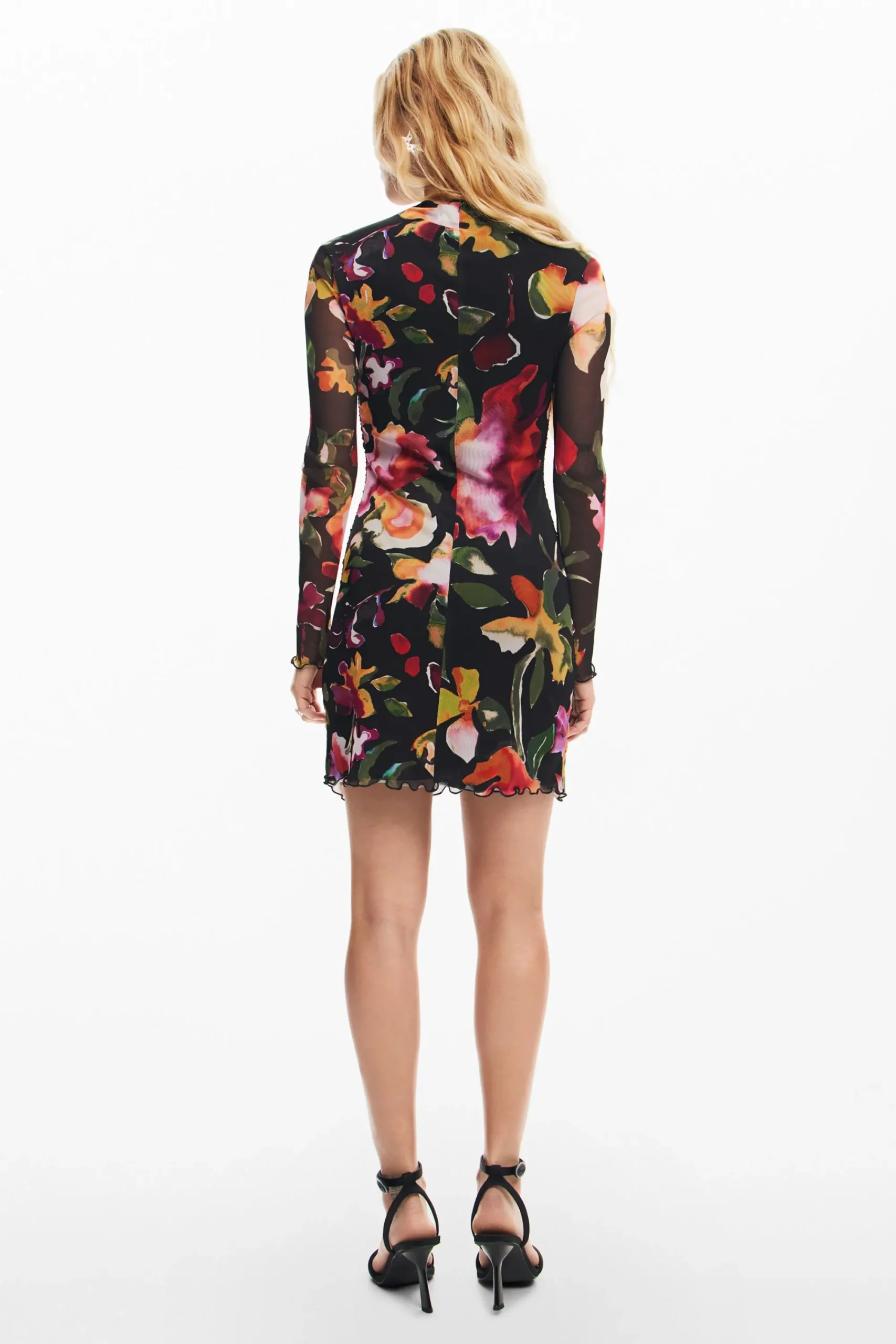Vestidos Y Monos-Desigual Vestido corto flores