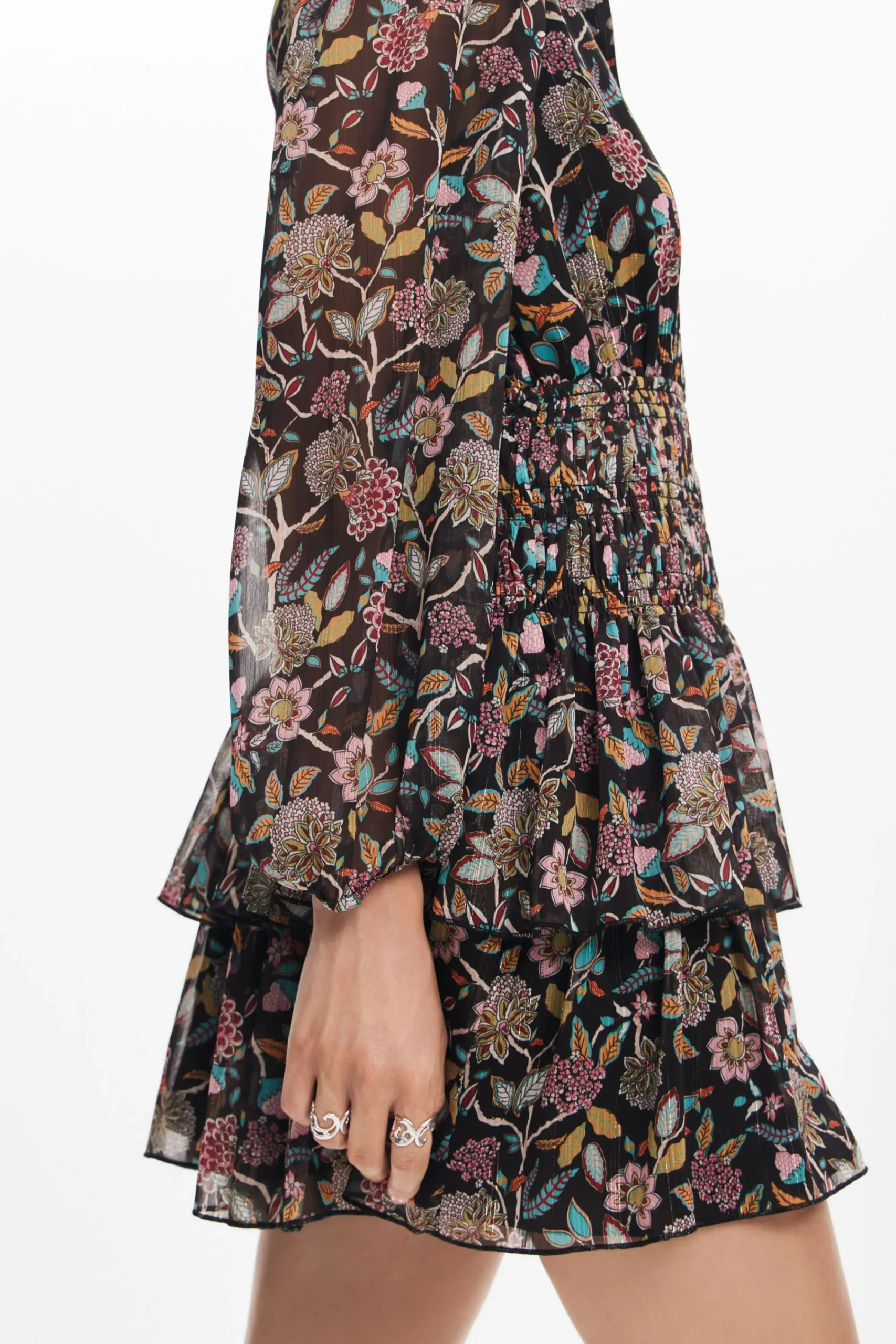 Vestidos Y Monos-Desigual Vestido corto flores