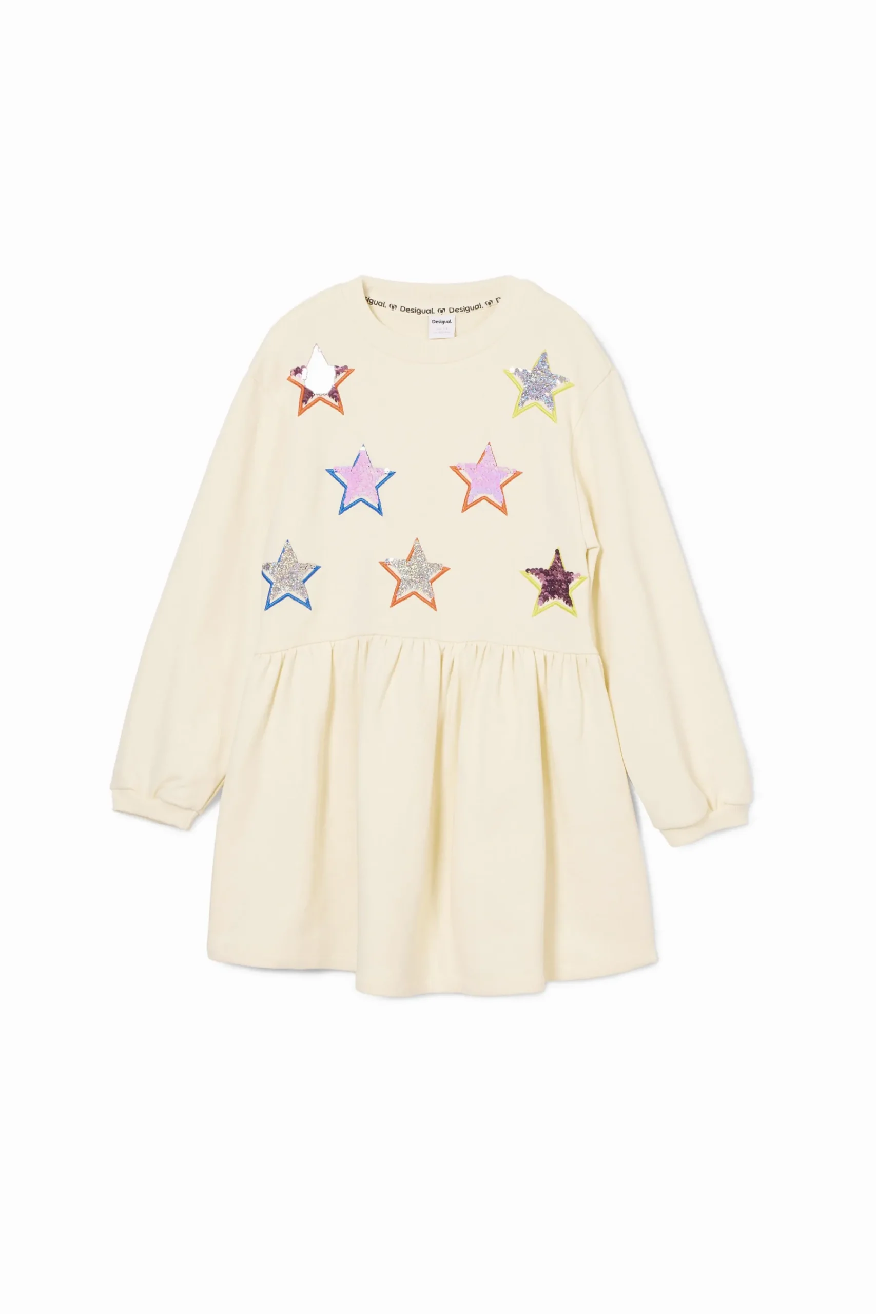 Vestidos-Desigual Vestido estrellas sudadera