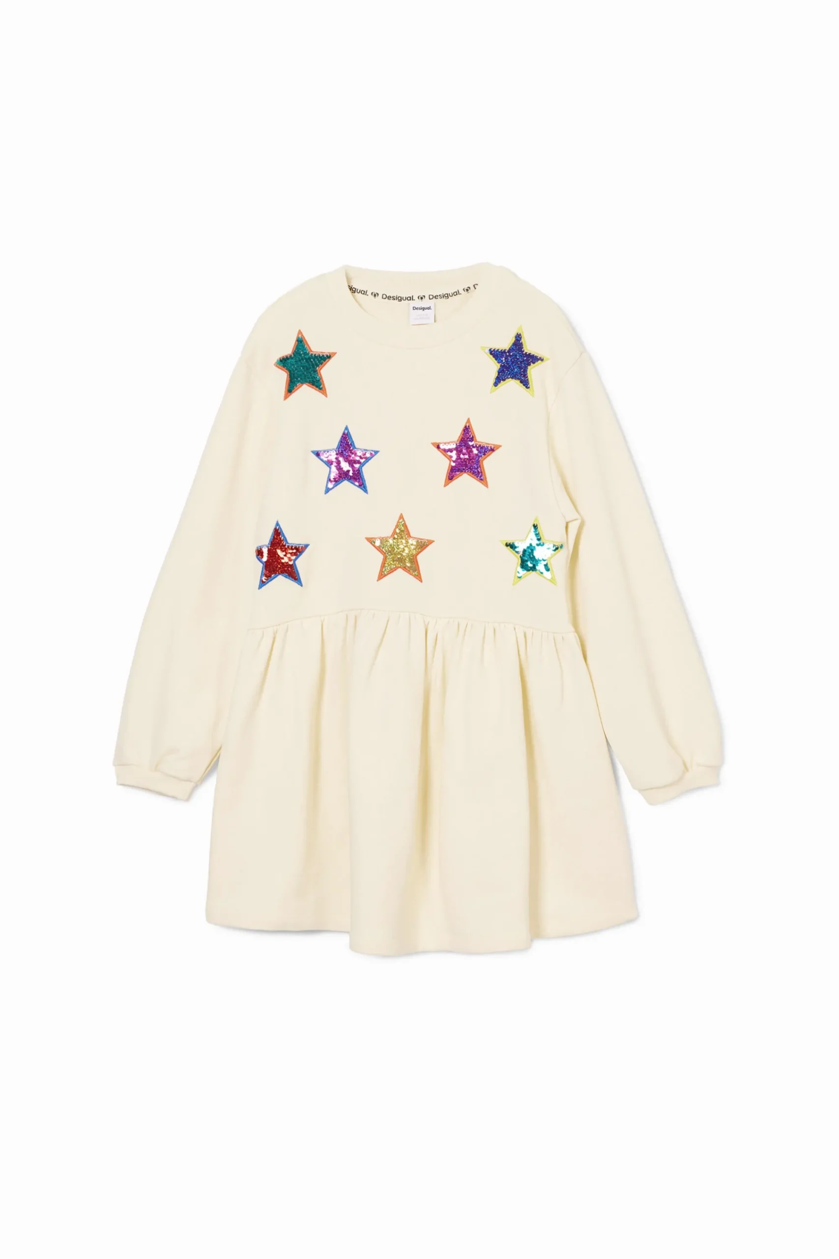 Vestidos-Desigual Vestido estrellas sudadera
