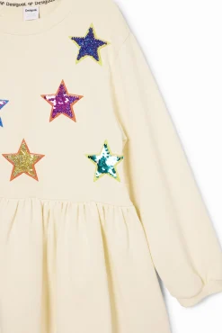 Vestidos-Desigual Vestido estrellas sudadera