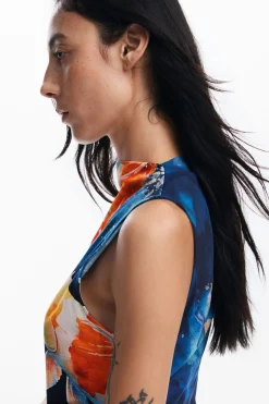 Vestidos Y Monos-Desigual Vestido Koi