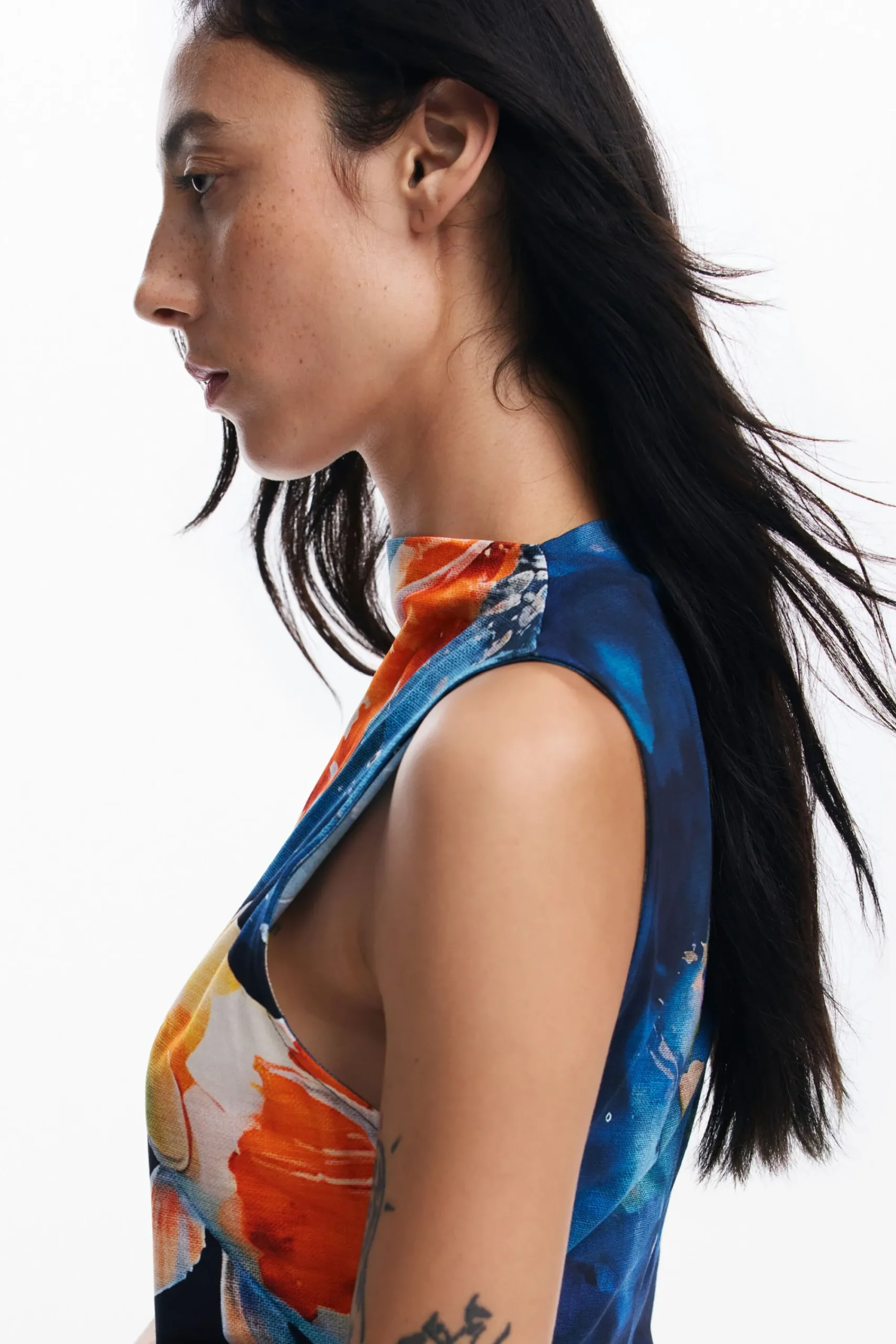 Vestidos Y Monos-Desigual Vestido Koi