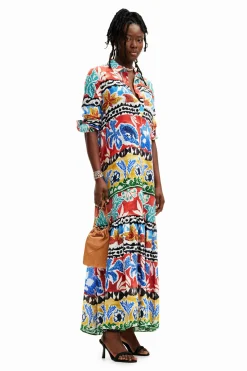 Vestidos Y Monos-Desigual Vestido largo camisero étnico Stella Jean