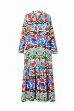 Vestidos Y Monos-Desigual Vestido largo camisero étnico Stella Jean