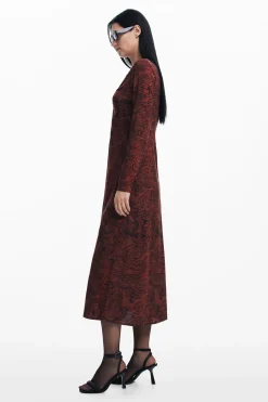 Vestidos Y Monos-Desigual Vestido líneas es