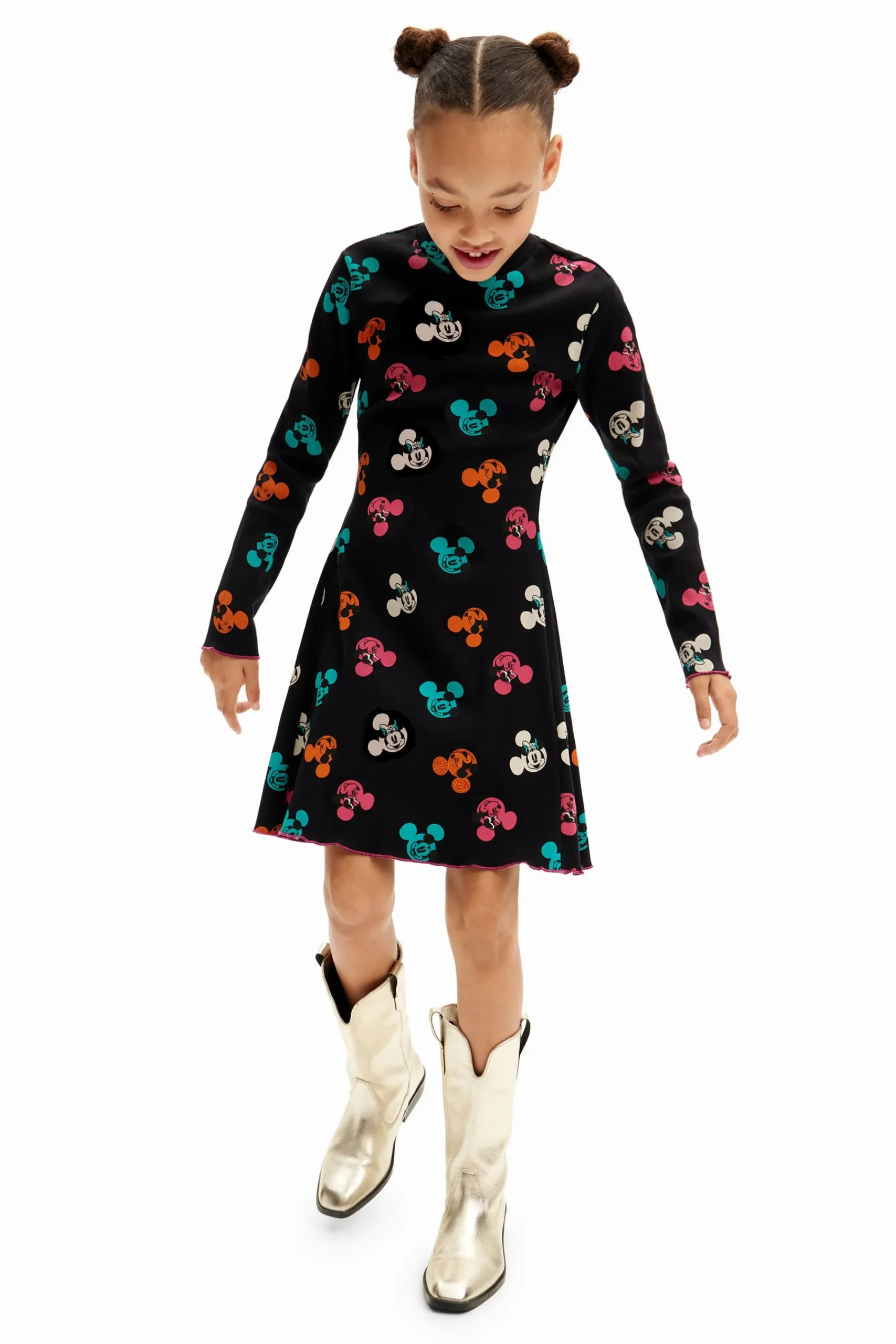 Vestidos-Desigual Vestido Mickey Mouse
