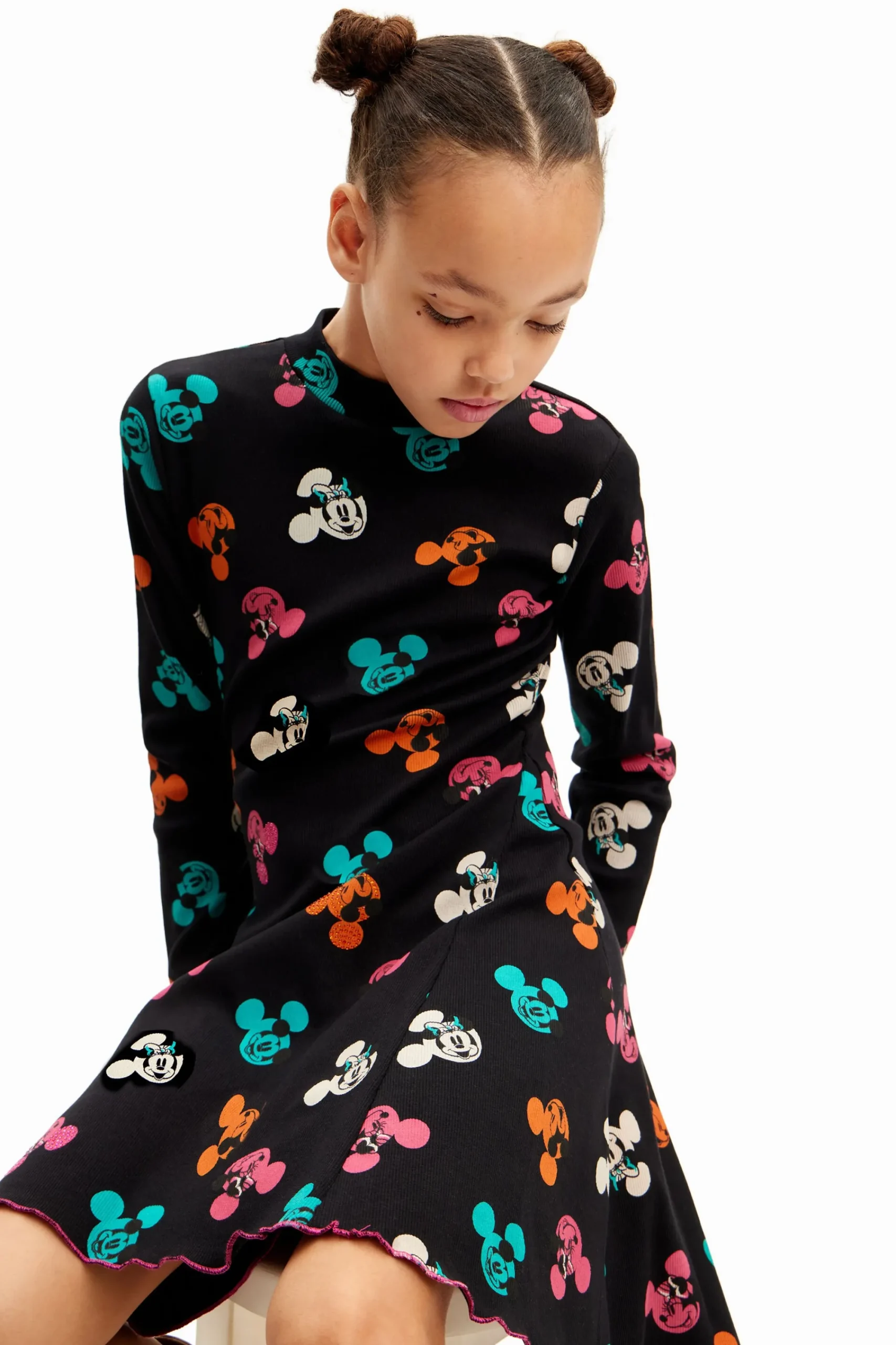 Vestidos-Desigual Vestido Mickey Mouse
