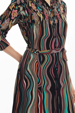 Vestidos Y Monos-Desigual Vestido midi camisero