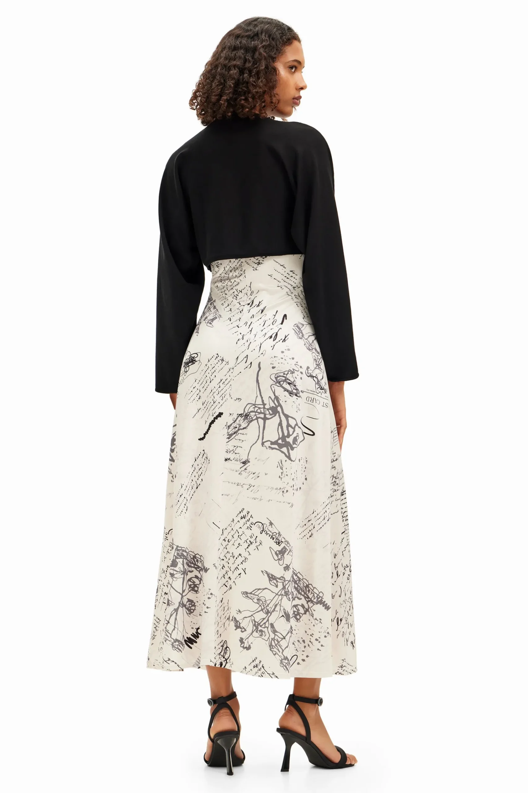 Vestidos Y Monos-Desigual Vestido midi combinado