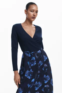 Vestidos Y Monos-Desigual Vestido midi combinado