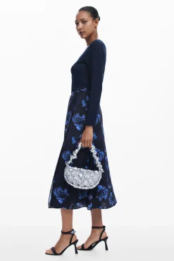 Vestidos Y Monos-Desigual Vestido midi combinado