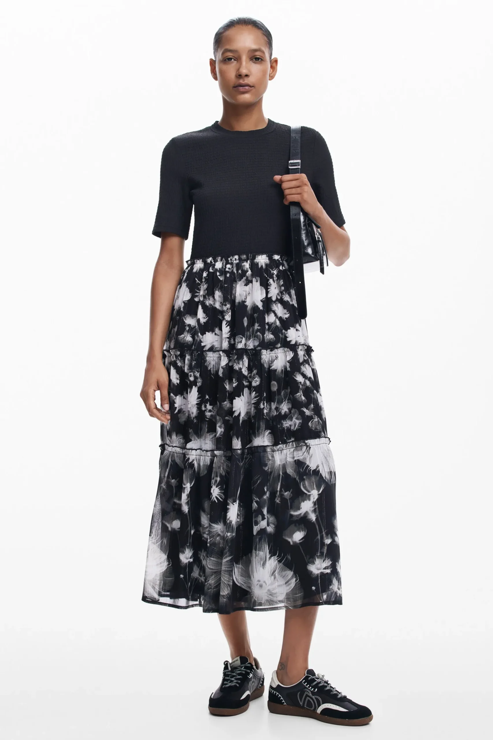 Vestidos Y Monos-Desigual Vestido midi combinado