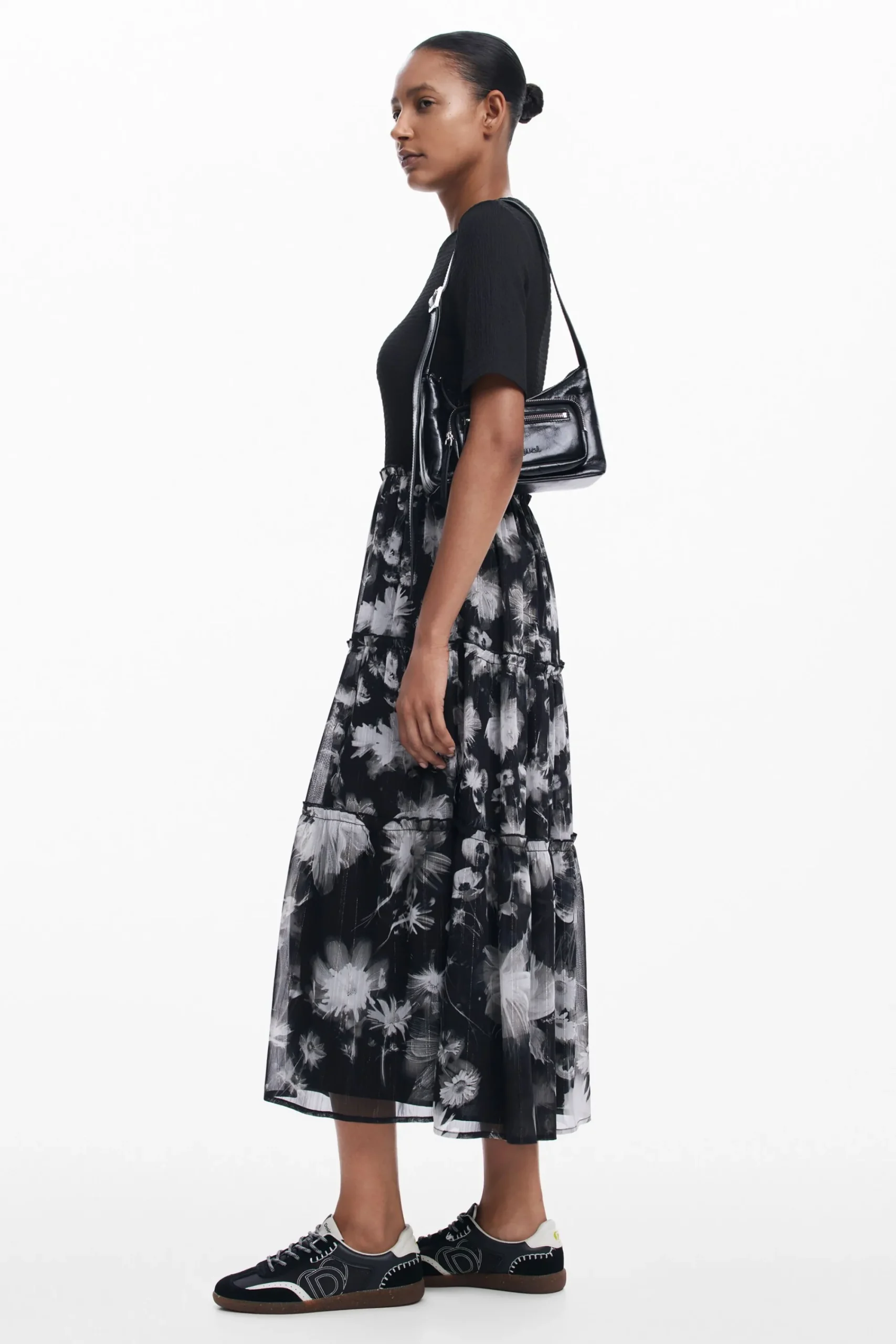 Vestidos Y Monos-Desigual Vestido midi combinado