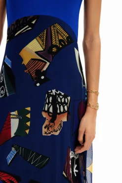 Vestidos Y Monos-Desigual Vestido midi combinado M. Christian Lacroix
