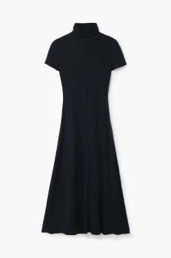 Vestidos Y Monos-Desigual Vestido midi cuello alto