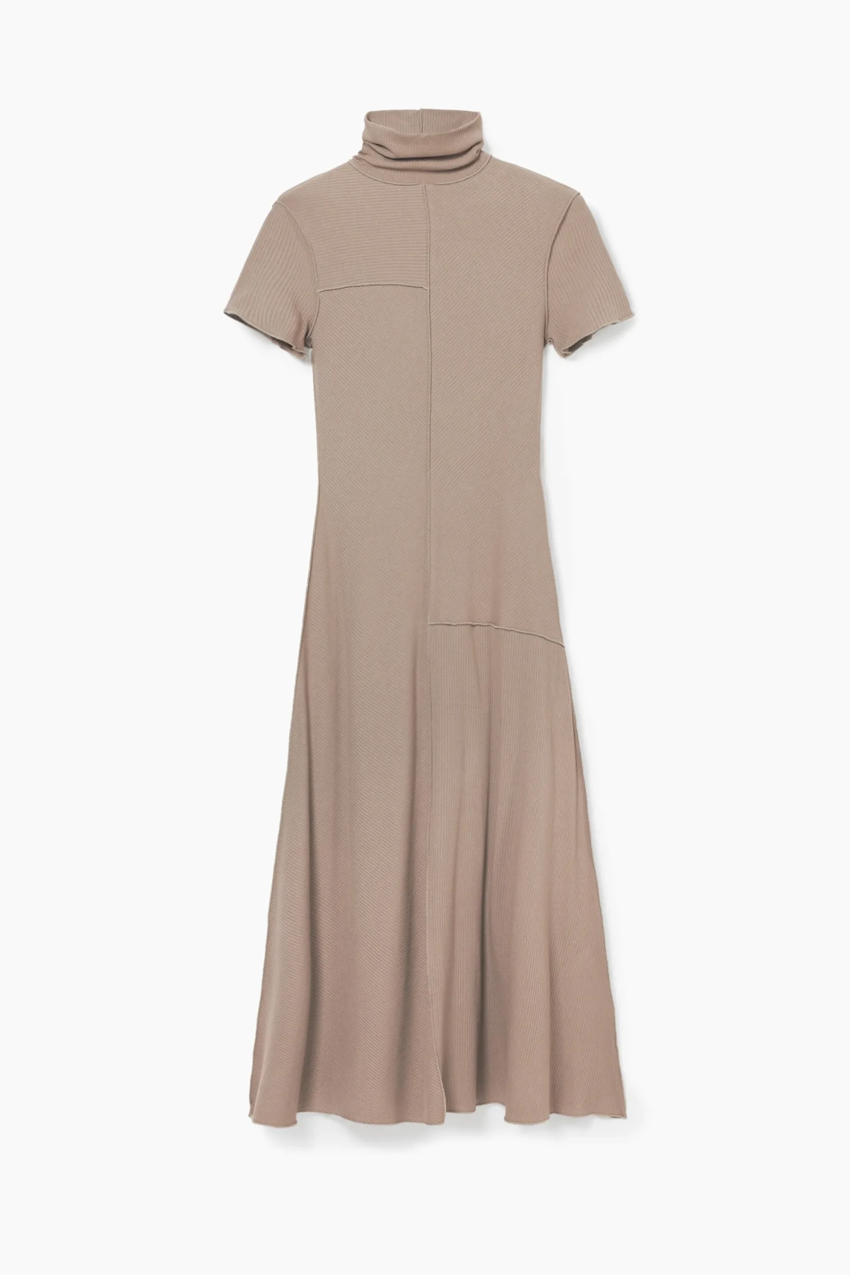 Vestidos Y Monos-Desigual Vestido midi cuello alto