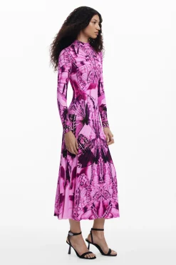 Vestidos Y Monos-Desigual Vestido midi estampado
