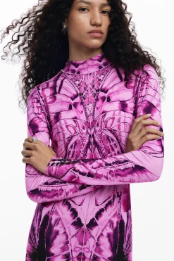 Vestidos Y Monos-Desigual Vestido midi estampado