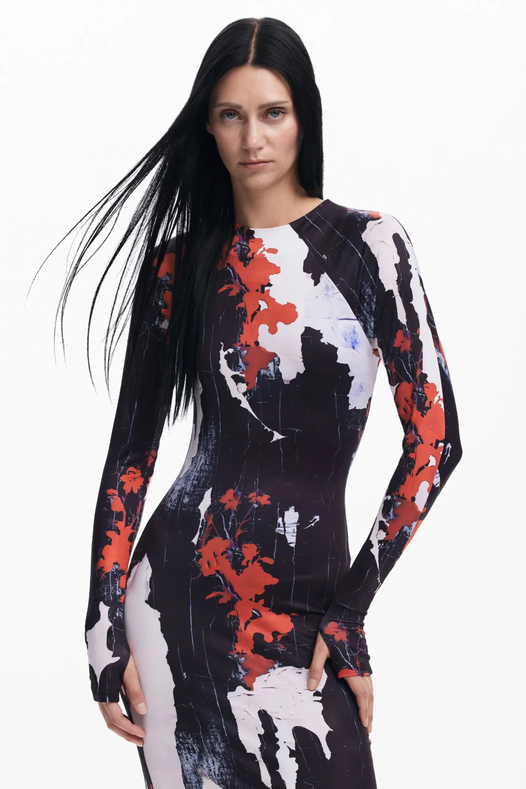 Vestidos Y Monos-Desigual Vestido midi estampado Maitrepierre