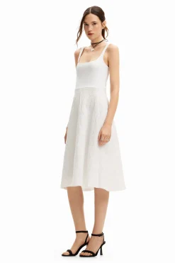 Vestidos Y Monos-Desigual Vestido midi evasé