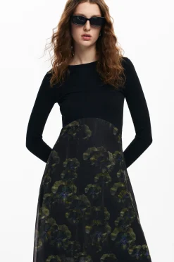 Vestidos Y Monos-Desigual Vestido midi floral M. Christian Lacroix