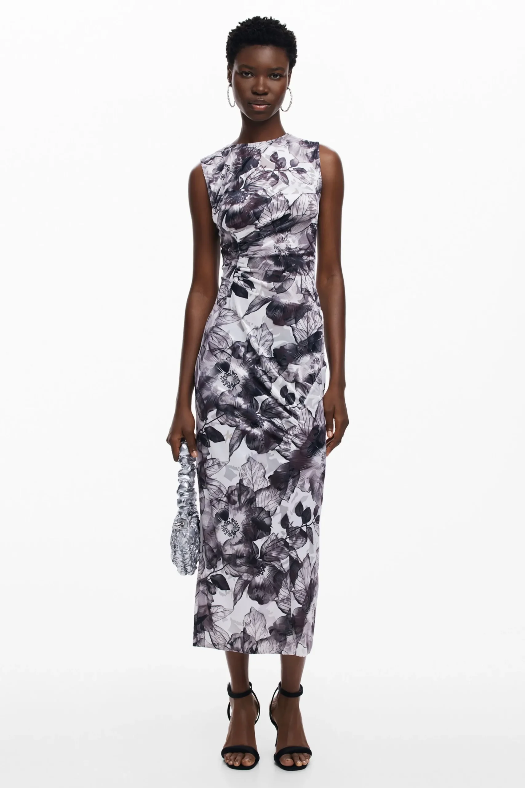 Vestidos Y Monos-Desigual Vestido midi flores