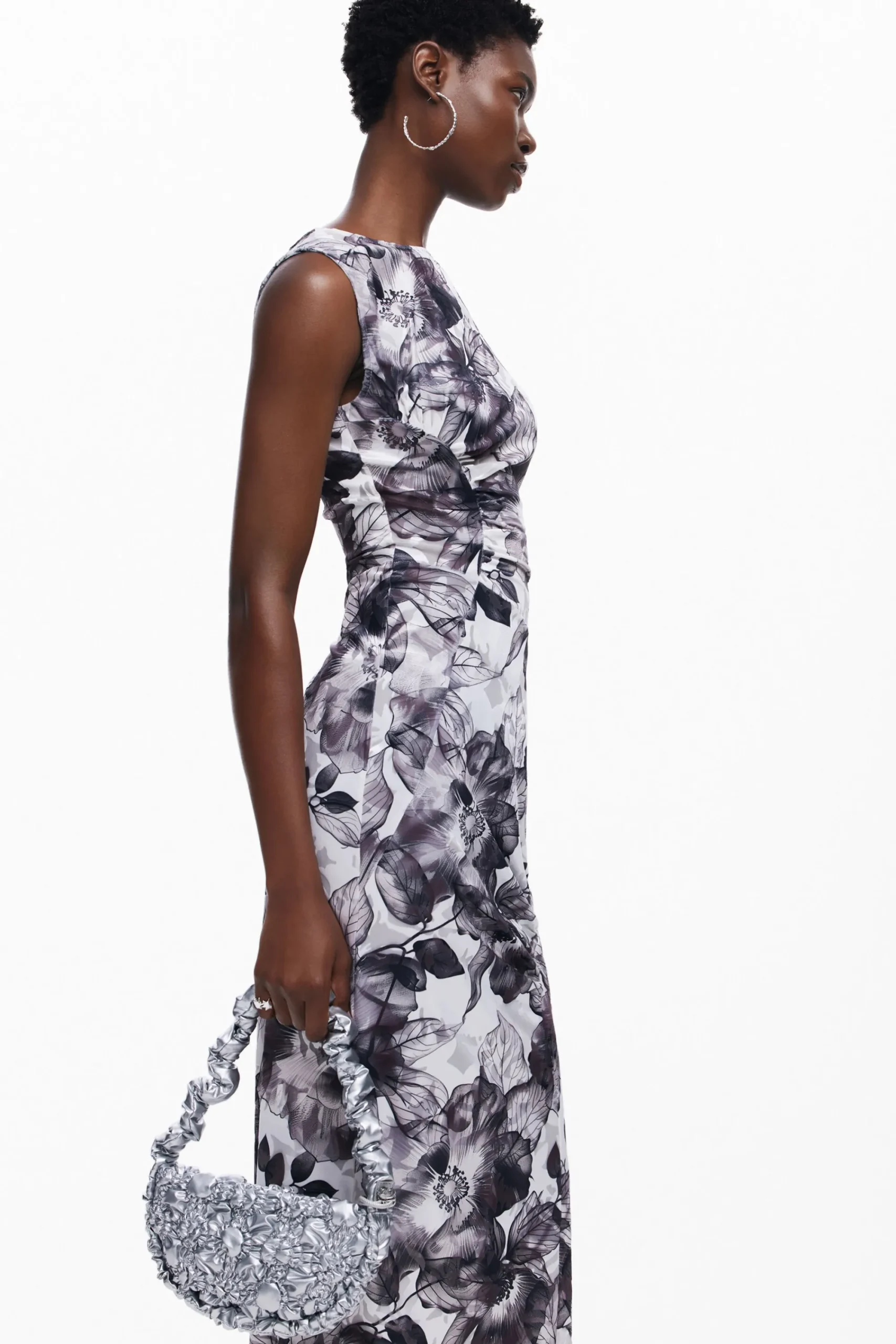 Vestidos Y Monos-Desigual Vestido midi flores